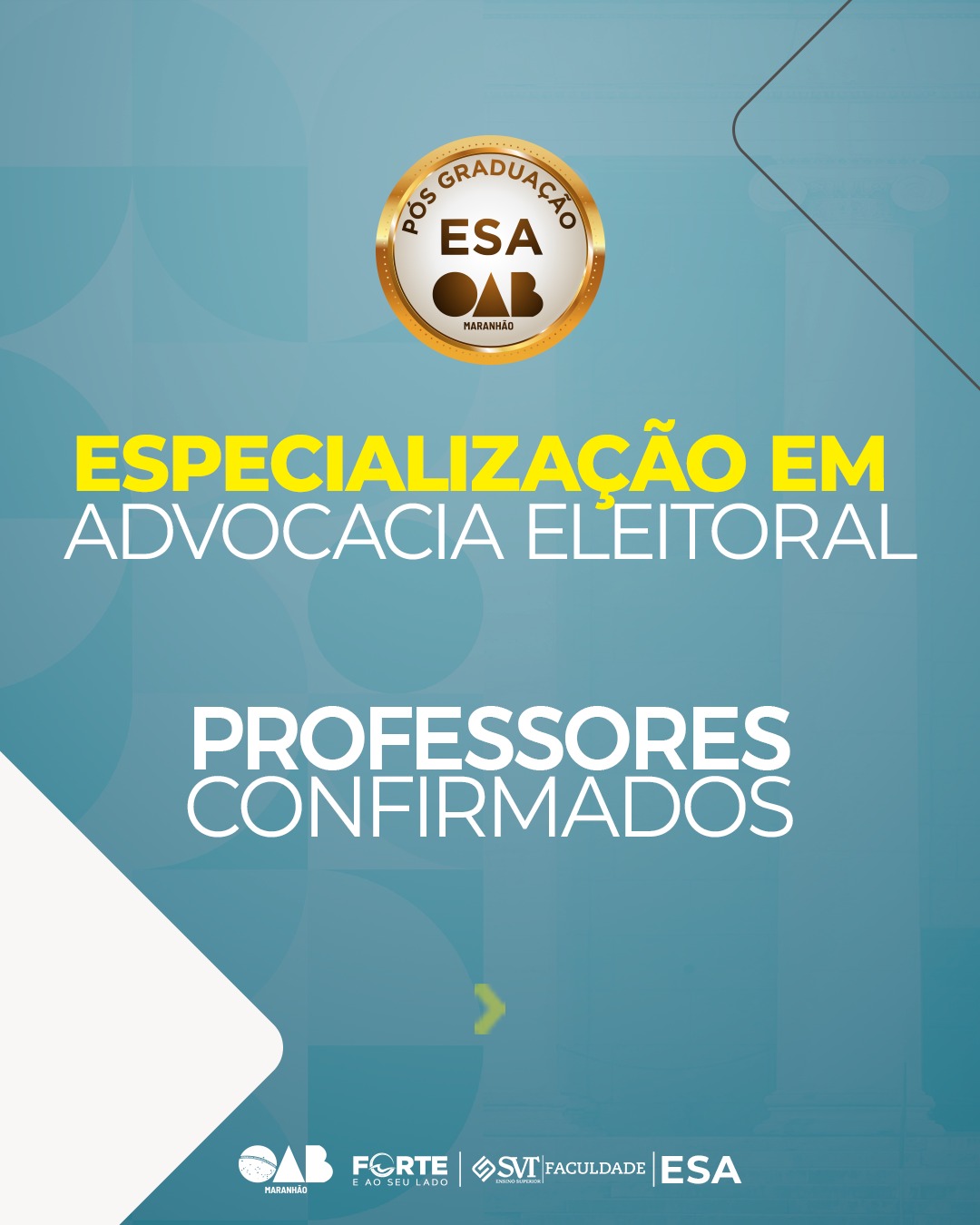 ESA/MA CONTA COM NOMES DE PESO PARA A ESPECIALIZAÇÃO EM ADVOCACIA ELEITORAL  - Notícias - OAB-MA